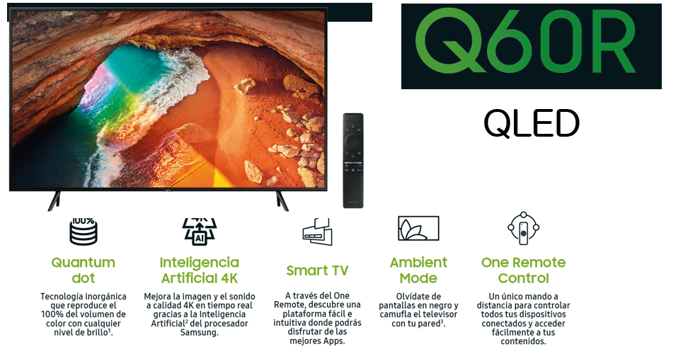 SAMSUNG SMART TV 55 QE55Q60R OBS - Imagen 2