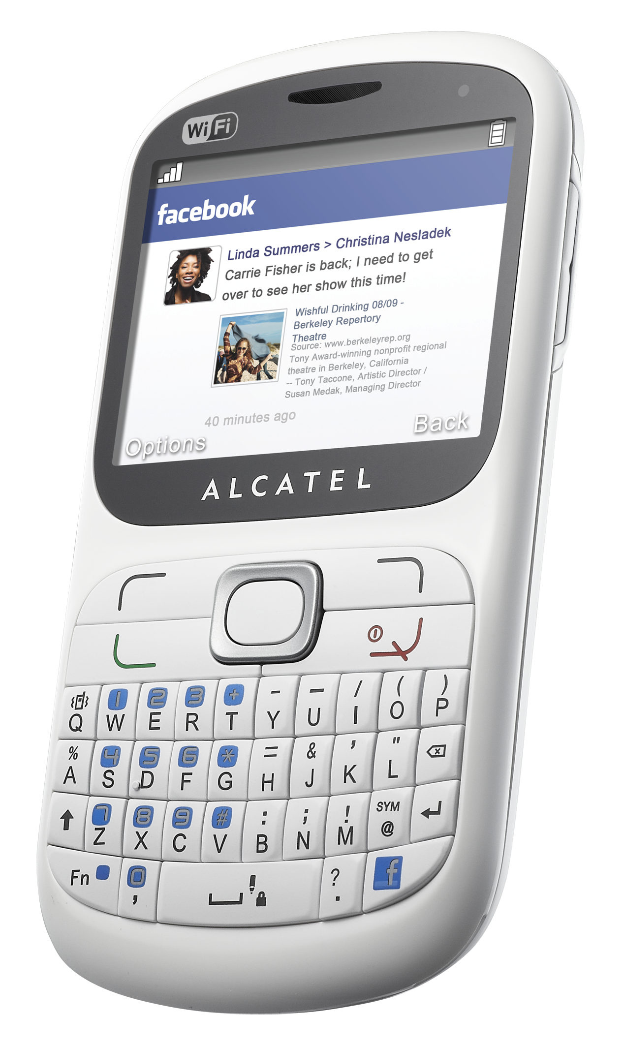 ALCATEL 813F BLANCO