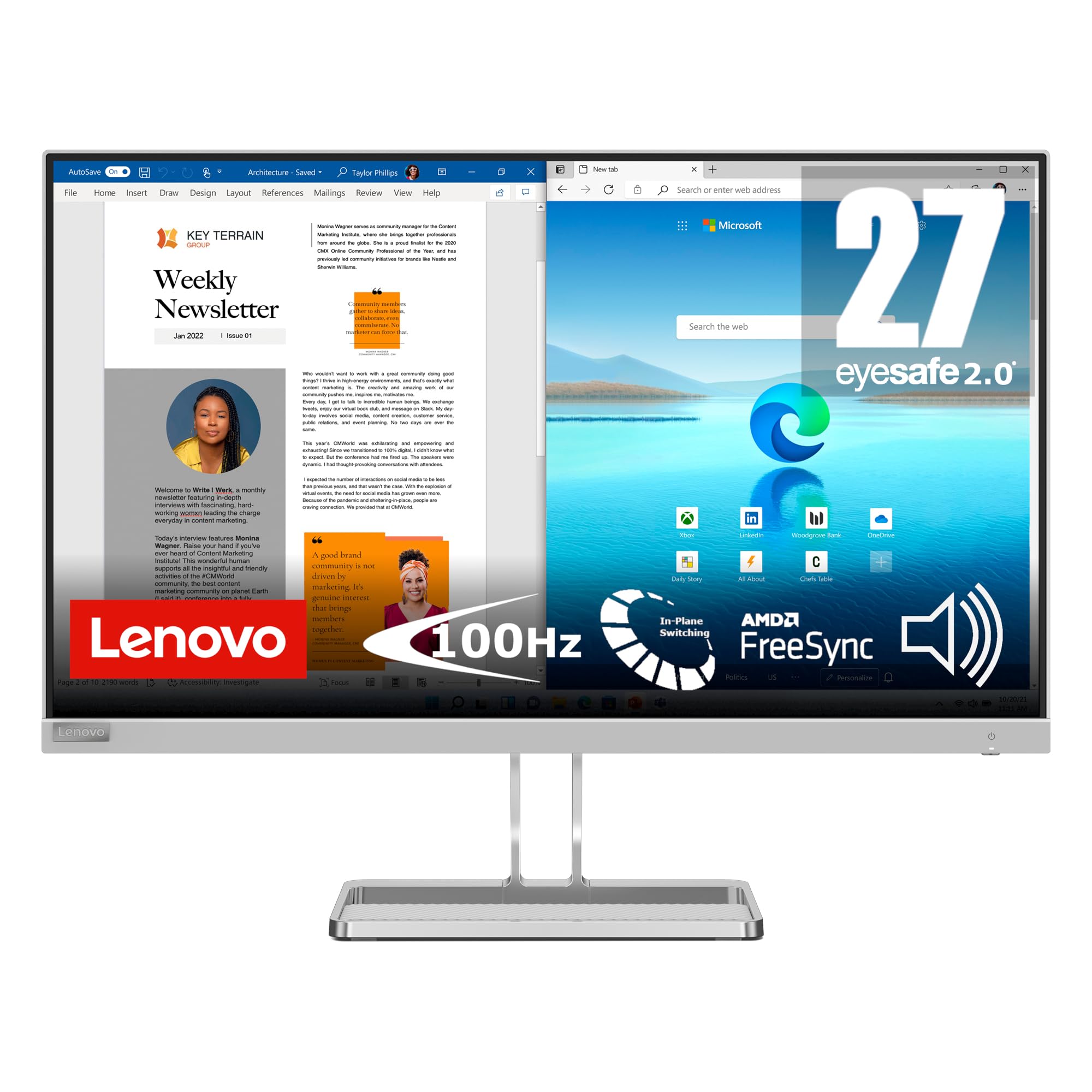 LENOVO MONITOR 27 L27I-40 ALTAVOCES REA